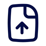 Paper Upload SVG Icon